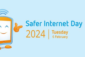 Auf dem Bild ist das Logo-Männchen des Safer Internet Day 2024 zu sehen